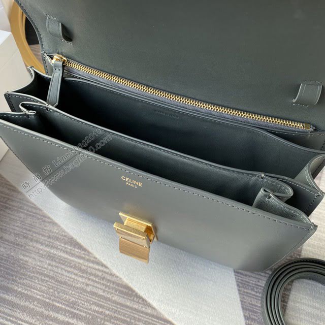 Celine女包 賽琳全新升級手搓紋系列 Celine box豆腐包 Celine單肩斜挎女包 78008  slyd2100